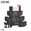 GEYA Slim Relay Module Protection Circuit 6A Relay 12VDC/AC or 24VDC/AC or 230VAC Relay Socket 6.2mm thickness 48V 110V