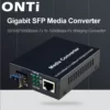 ONTi SFP Fiber to RJ45 Media Converter SFP 10/100/1000M Ethernet Converter Transceiver with Optical Module Compatible Cisco etc