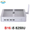 Partaker DDR4 Fanless Mini PC Intel Core i5 8250U i7 8550U i7 10510U windows 10 Quad Core mini pc HDMI UHD graphics