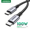 UGREEN 100W USB C to USB C Charging Cable for iPhone 15 MacBook MateBook Samsung S21 5A 100W QC4.0 Fast Charger USB Type C Cable