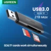 UGREEN Card Reader USB 3.0 to SD Micro SD TF Memory Card Adapter for PC Laptop Accessories Multi Smart Cardreader Card Reader